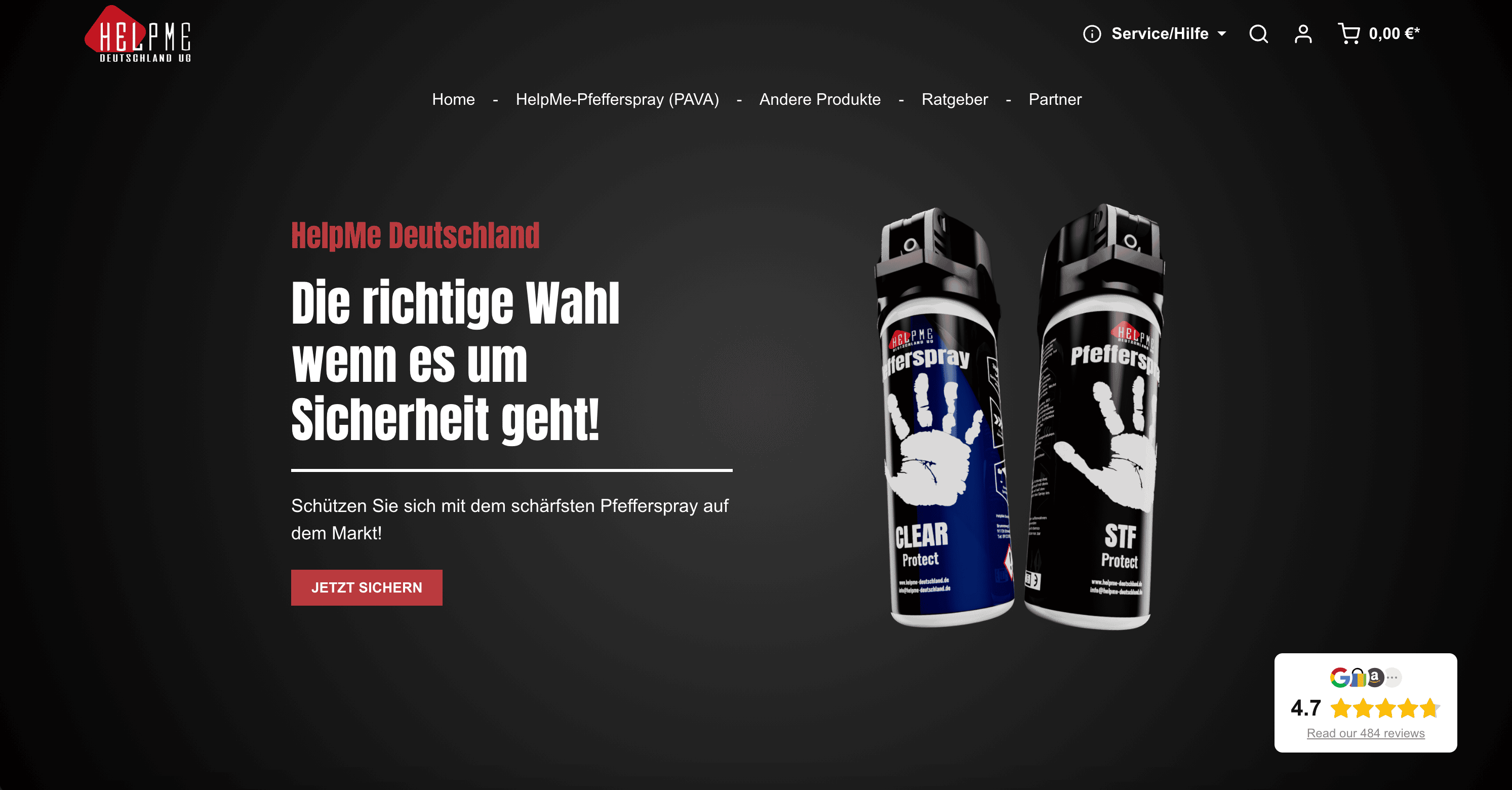 HelpMe Deutschland - Pfeffersprays